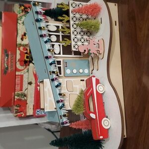 World Market mid century Christmas village house